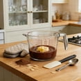 thumbnail image 1 of Glass Measuring Cup with Handle - Heatproof , Precise Graduated Markings, Large Capacity Mixing Jug for Baking and Cooking, 1 of 5