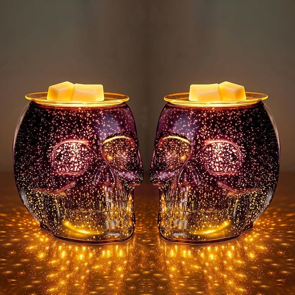 Glass Melted Wax Candle Warmer Lamp – Flameless Candle & Aromatherapy Diffuser for Living Room, Bedroom, Office Decor