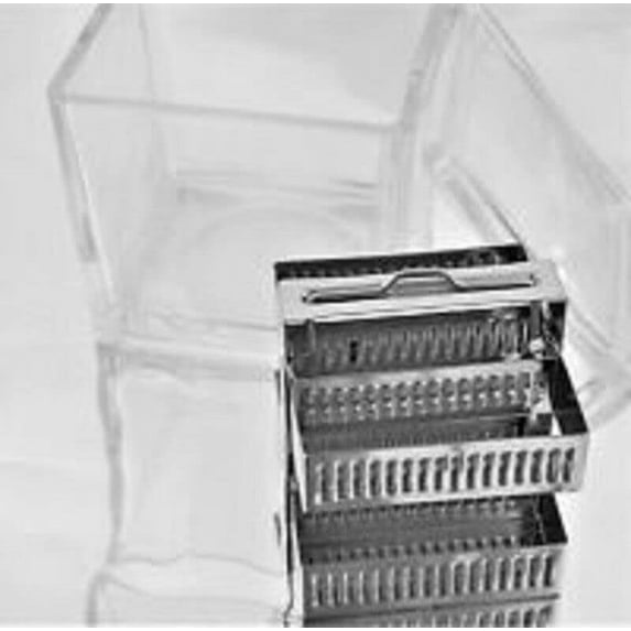Glass Microscope Slide Staining Jar, Lab Dish with Cover, Dry or ...