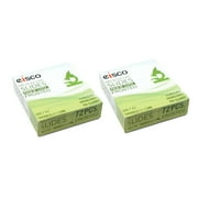 Glass Microscope Slides, 144 Pack - Precleaned - Ground & Polished Edges - Frosted End - Eisco Labs