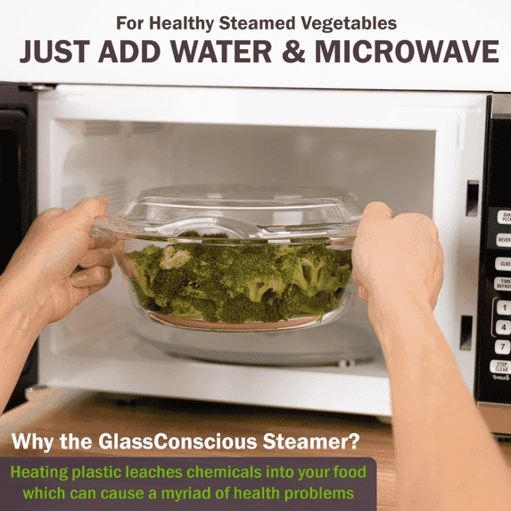 Glass Microwave Vegetable Steamer