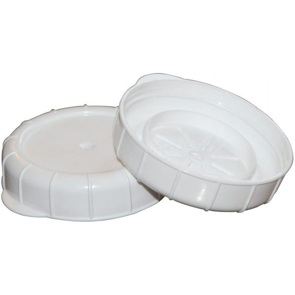 Glass Milk Bottle Caps - 12 Pack - Only Fits Milk Bottles with 48mm (1.87 inch) Tops, Snap On Lids White 48mm White 48mm