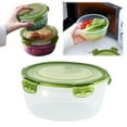 thumbnail image 1 of Glass Mixing Bowl With Lid Large Size For Kitchen Prep And Storage Featuring Nesting Design Green Suitable For Cooking And Serving, 1 of 9