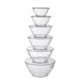 thumbnail image 1 of Food Grade Plastic Mixing Bowls Set, Ribbed PP+PET Storage Bowls with Lids, 5-Piece Stackable Unbreakable Bowls for Baking Cooking Food Storage, Dishwasher Safe for Home Kitchen, 1 of 6