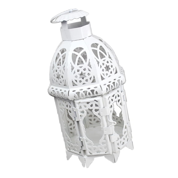 Glass Moroccan Lanterns Tea Light Candle Holder Wind Light Candlestick Home Party Decoration