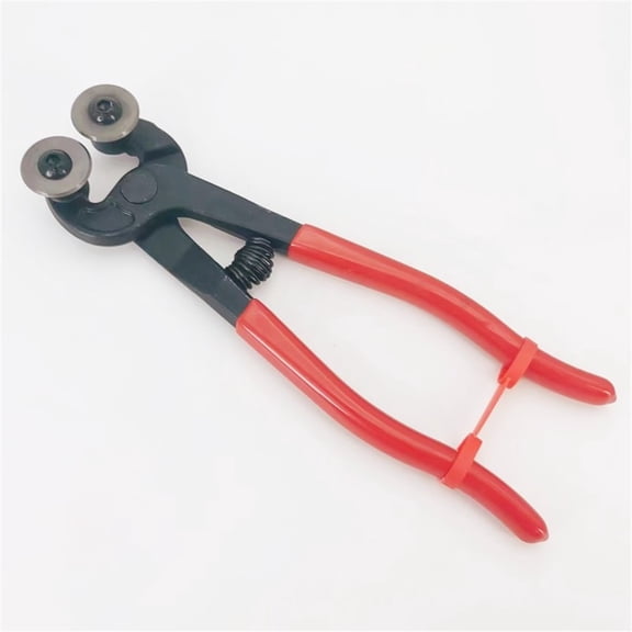 Glass Mosaic Cutter, 8 Inch Heavy Duty Mosaic Tool Glass Cutting Nipper Wheeled Cutter Pliers Tool for Glass Ceramic Tile Grinding