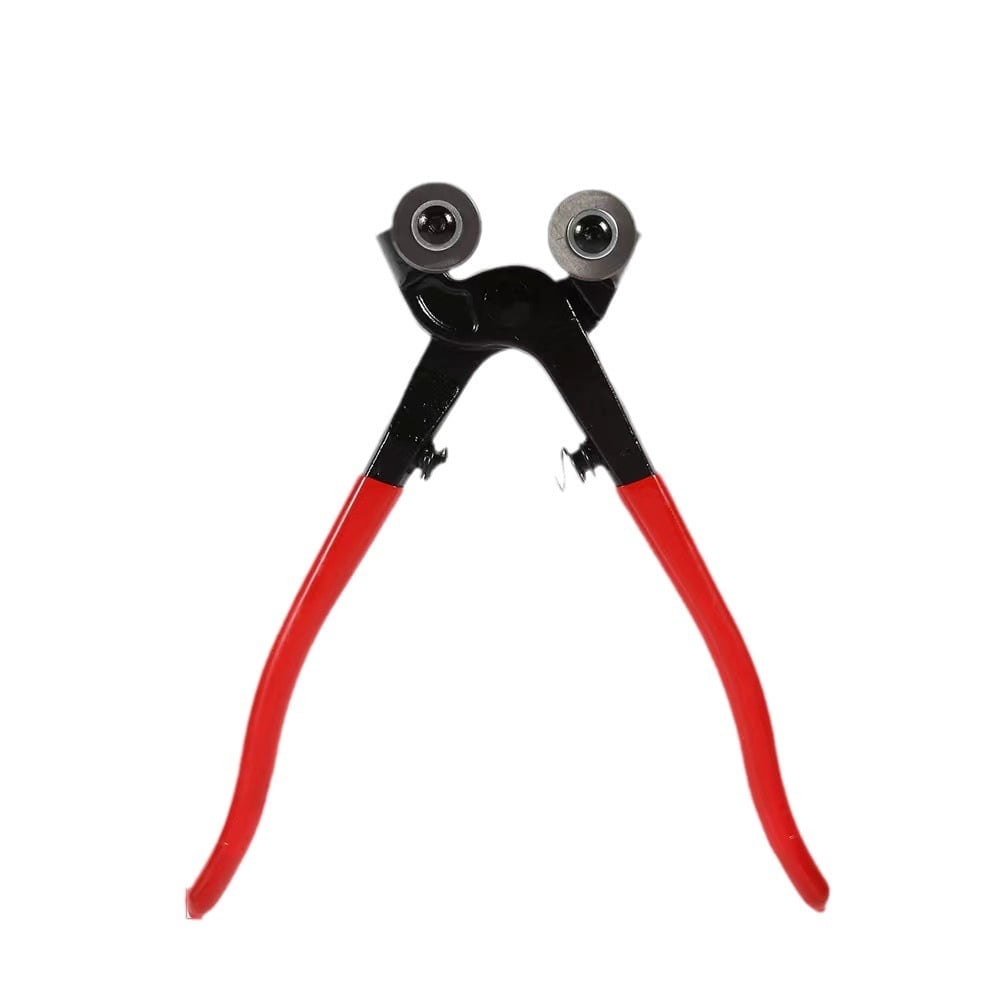 Glass Mosaic Cutter, 8 Inch Heavy Duty Mosaic Tool Glass Cutting Nipper Wheeled Cutter Pliers Tool for Glass Ceramic Tile Grinding