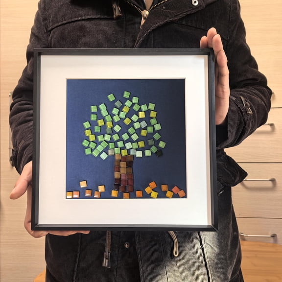 Glass Mosaic Tree Nature Home Wall Decor