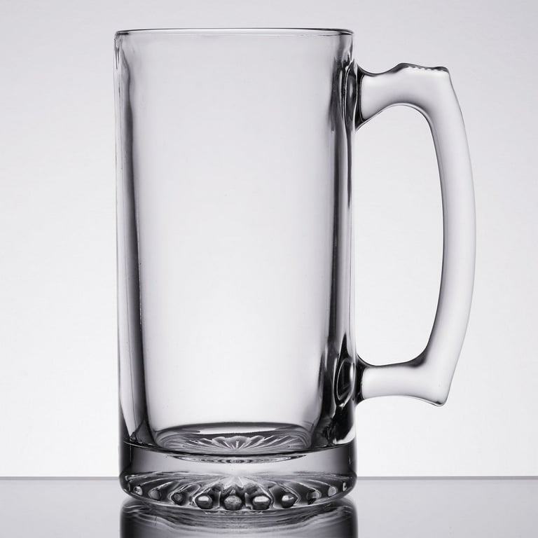 Glass Mugs With Handle 26oz, Large Beer Glasses For Freezer, Beer Cups  Drinking Glasses Set of 2