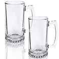 thumbnail image 1 of Glass Mugs With Handle 26oz, Large Beer Glasses For Freezer, Beer Cups Drinking Glasses, Set of 3, 1 of 4