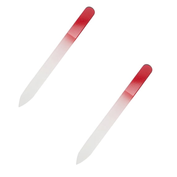 Glass Nail Files Manicure Set, Double Sided Pedicure Files - Glass Nail Files for Natural Nails - Mix Color - 1/2/3/4/5/6 Pieces