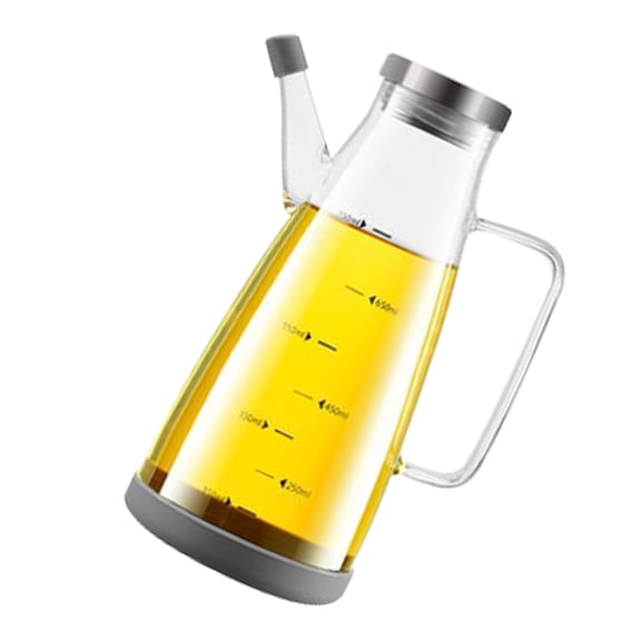 Glass Oil Bottle With Nonrust Steel Spouts Leak proof Kitchen Tool For Oil Vinegar Soys Sauce Heat Resistant Design