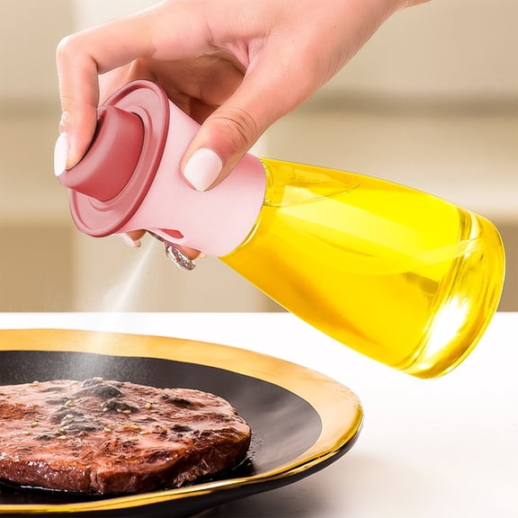 Glass Oil Dispenser Bottle 150ml for Kitchen Cooking - Oil and Vinegar Bottle with Press Lid for Drip-Free Pouring - Easy Clean Dishwasher Safe Oil Cruet for Indoor Outdoor Barbecue and Salad