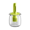 thumbnail image 1 of Glass Oil Dispenser Bottle with Silicone Brush - High Temp Resistant Kitchen Oil Bottle for Cooking, Baking & BBQ, Integrated Basting Brush for Air Fryer & Frying, 1 of 7