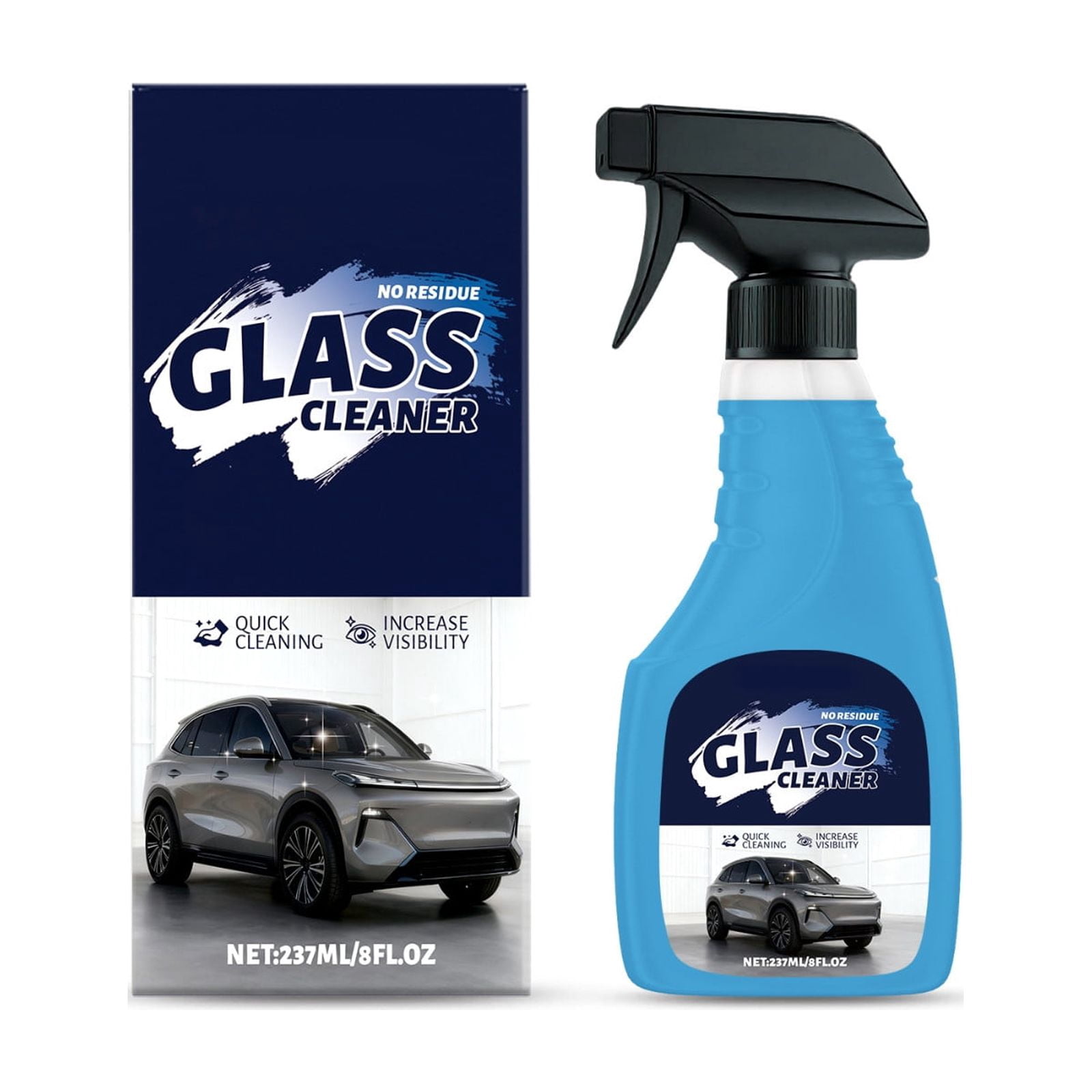 Glass Oil Film Cleaner, Removes Oil Film & Smudges, Improve Clarity and ...
