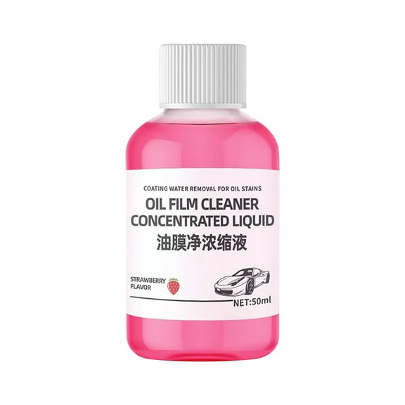 Glass Oil Film Remover Car Window Cleaner With Concentrated Formula, Strong Decontamination And Deionized Water For Front Windshield, Automobiles And Efficient Cleaning, 50Ml