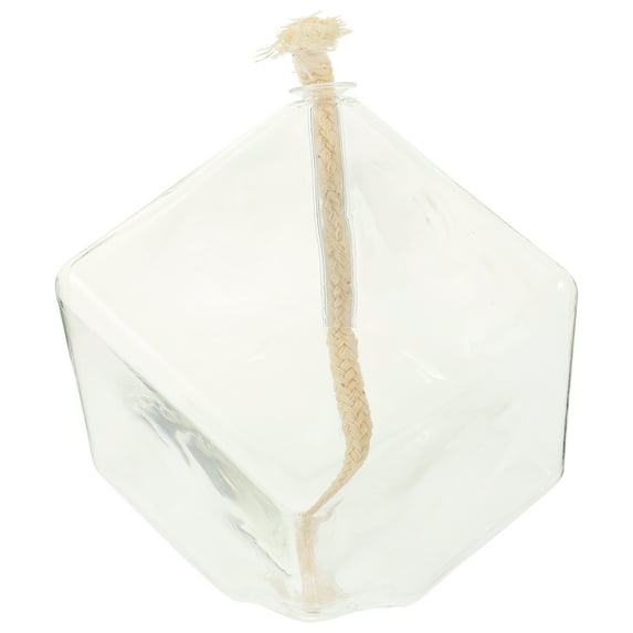 Vintage Style Glass Oil Lamp for Indoor Use, Chinese Decorative Lighting, Emergency Light, Elegant Home Decor