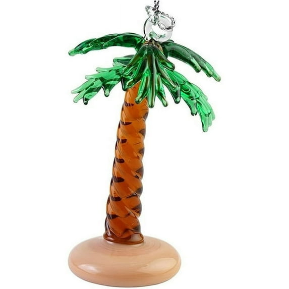 Glass Palm Tree Hanging Ornament