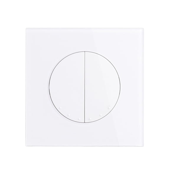 Glass Panel 2 Gang 3 Way Crossover Cross On / Off Intermediate Wall Light Switch Switched Gray White Black R11 Series ,Easy to Installation
