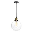 thumbnail image 1 of Glass Pendant Light - 7.9 inches Globe Pendant Light, Modern Pendant Lighting for Kitchen Island,Clear Glass Kitchen hanging Light, Pendant Lights Kitchen Island, Ceiling light for Dining Room, 1 of 5