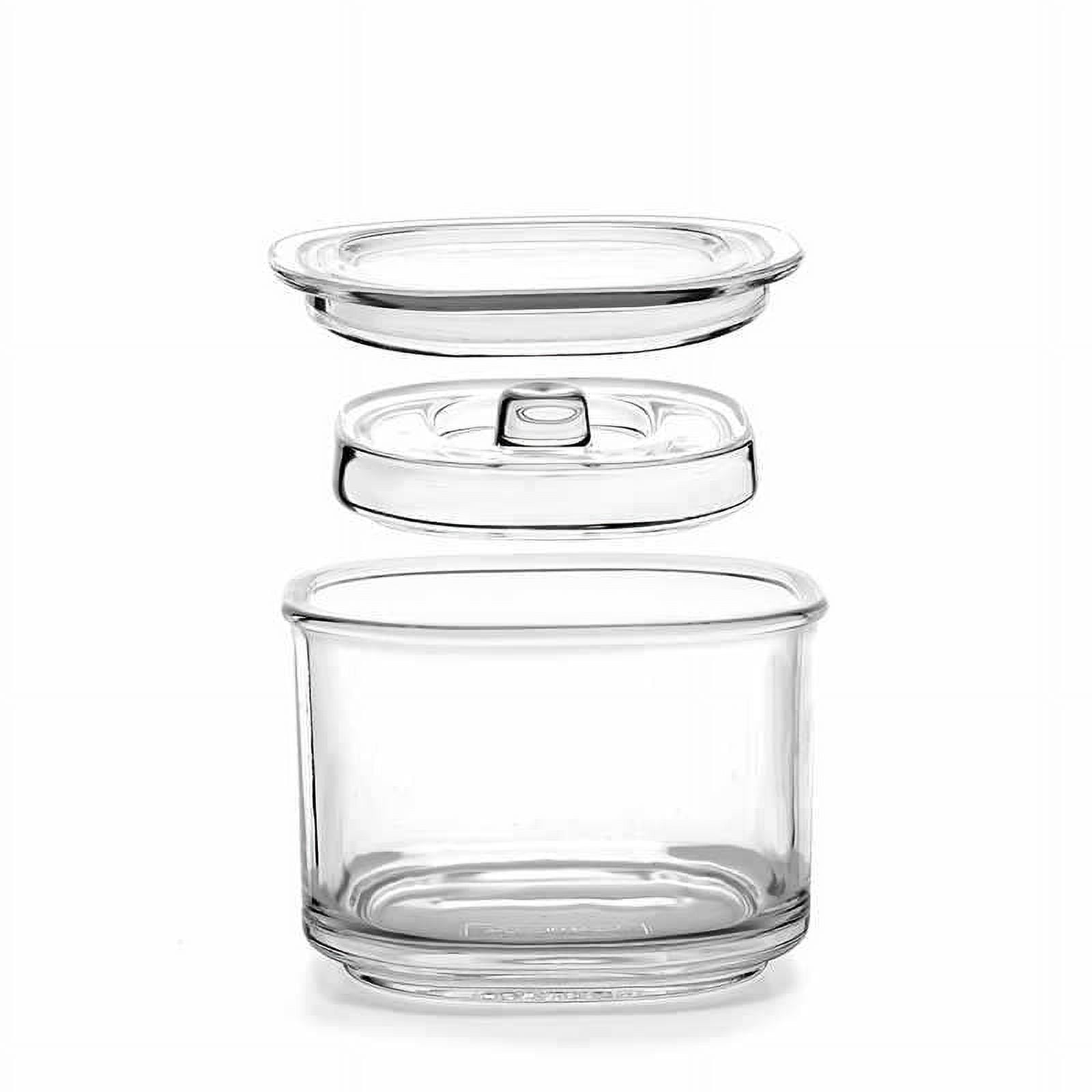 Glass Pickle Jar Transparent Pickle Container Lidded Pickle Canister