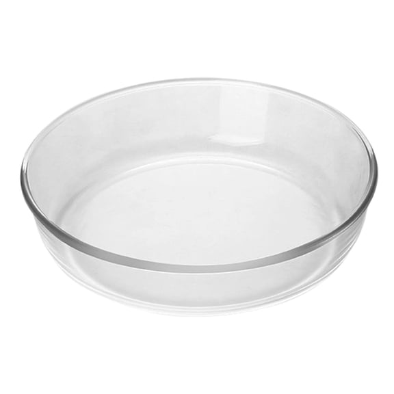 Glass Pie Pan, Oven Safe Pie Plate for Baking Pies, Fridge and Freezer Safe, Stain and Odor Resistant Glass Bakeware, Baking Tray Heat Resistant for Oven and Microwave,10.3x2.3 Inch