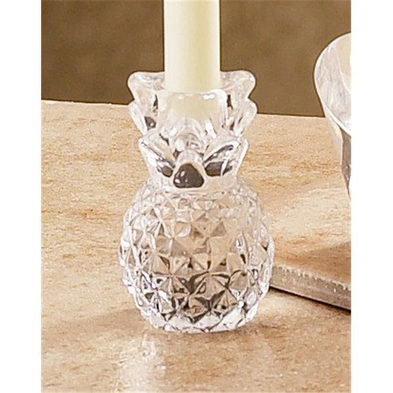 Glass Pineapple Candle Holder