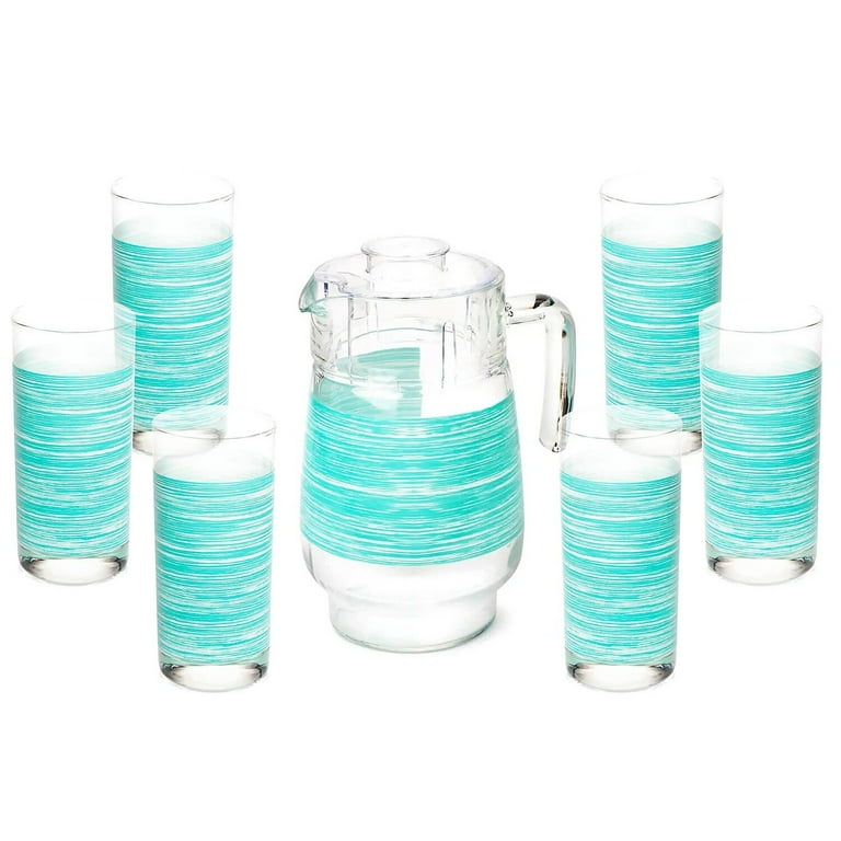 https://i5.walmartimages.com/seo/Glass-Pitcher-1-7-qt-Brush-Mania-Turquoise-Drinkware-Set-7-Highball-Tumblers-9-1-fl-oz-Beautiful-Water-Jug-Handle-Chilled-Beverage-Homemade-Juice_f04dea1c-1bfc-4c1f-b421-f4b30f1f30f1.b2ad2e54a3ee0d35992d04ab40de8961.jpeg?odnHeight=768&odnWidth=768&odnBg=FFFFFF