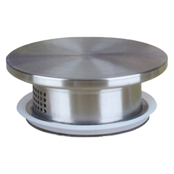 Glass Pitcher Lid Replacement for Beverage Jug - Stainless Steel Water Pitcher Cover with Glass Cup Cap Spill- Top Double Design Kitchen Accessory 3.6×1.38 inch