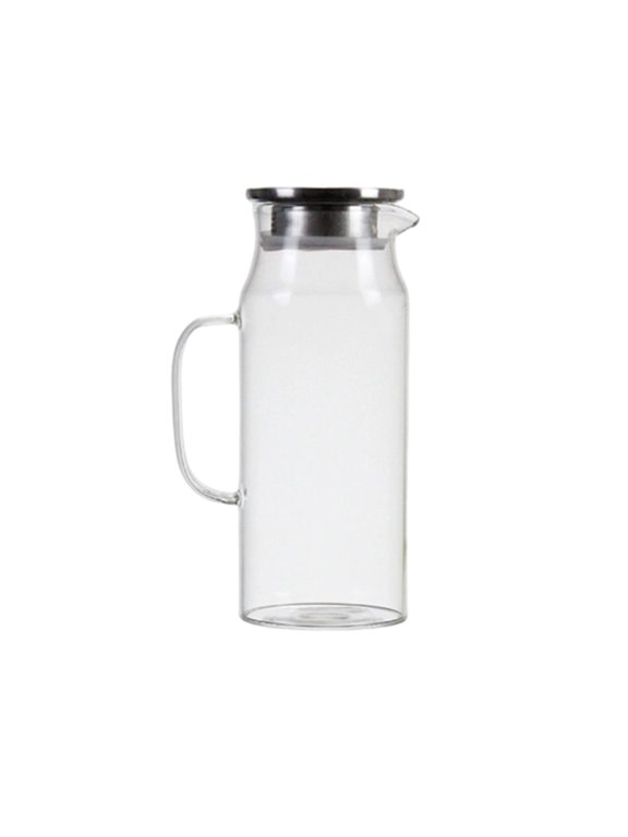 Glass Pitcher With Lid, Leak Proof,Glass Water Jugs,Microwave & Dishwasher Safe Pitcher,Sun & Iced Tea, Sangria,Cold Brew Coffee & More