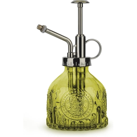 Glass Plant 200ML, Vintage Spray Bottle with Top Pump, Fine Mist Garden Flower Sprayer Small Decorative Spritzer Watering Can Gift for Indoor Outdoor Succulent House Plant