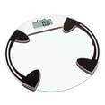 thumbnail image 1 of Escali Digital Glass Bath Scale for Body Weight, Bathroom Body Scale, High Capacity of 400 lb, Battery Included, Clear Round Platform, 1 of 4