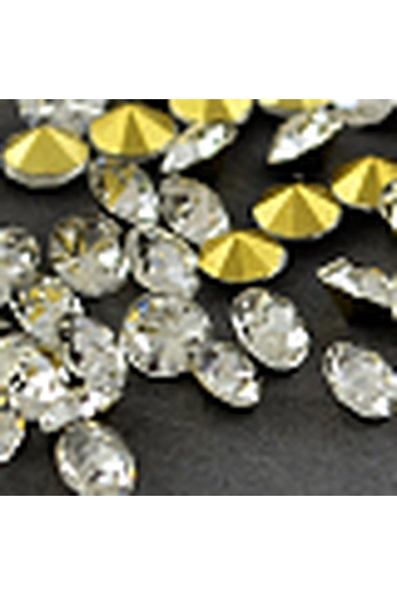 Glass Pointed Back Rhinestone Back Plated Diamond Crystal 2.7~2.8mm 144pcs/gross