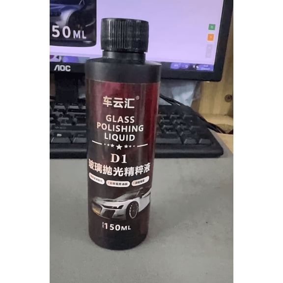 Glass Polish, Car Glass Polish, Windshield Cleaner, for Anti-Fog Hydrophobic , Removes Scratches, Wiper Marks Multicolor