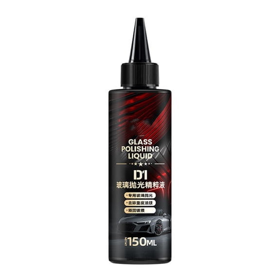 Glass Polishing Liquid, Car Glass Oil Film Remover Scratch Repair Compound, Extend Service and Reduce Maintenance Costs (5oz)