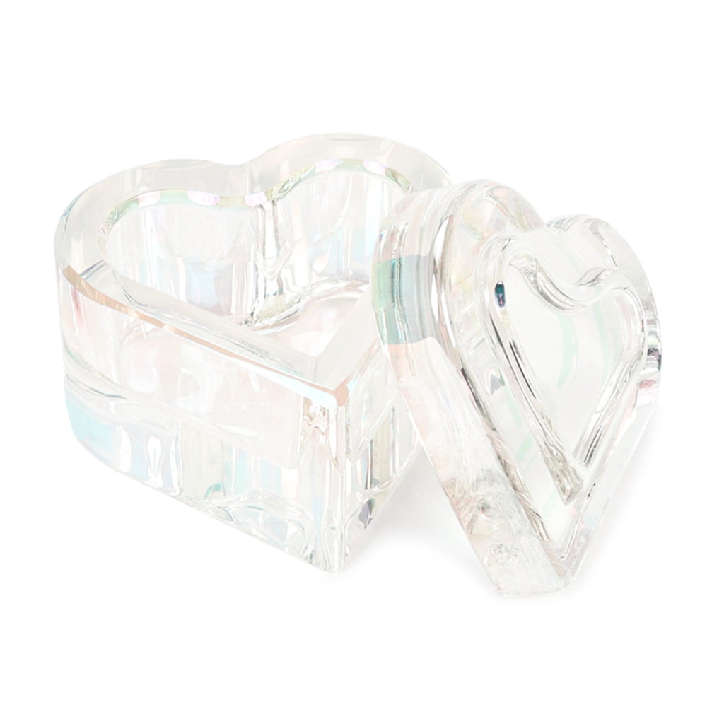 Glass Powder Liquid Dish Nail Art Crystal Cup with Lid Manicure Tools Container