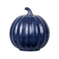 thumbnail image 1 of Glass Pumpkin Lantern with Timer – Rose Blue LED Halloween Decoration Light – Energy Efficient Fall Centerpiece for Porch, Tabletop & Gift, 1 of 5