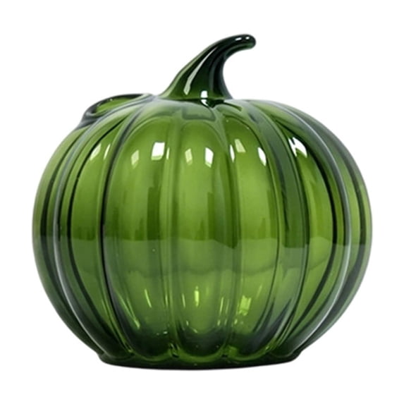 Glass Pumpkin Vase For Hydroponic Flowers And Fall Tabletop Centerpieces, Style B