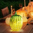 thumbnail image 1 of Glass Pumpkin with Lights, Lighted Glass Pumpkins for Fall Halloween Thanksgiving Decorations Battery Operated, 1 of 6