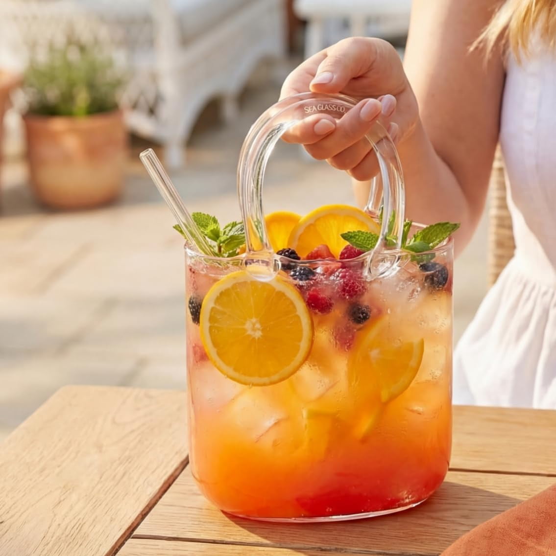Glass Purse For Drinks – Unique 26oz Wine Glasses, Creative Cocktail Glass Shaped Purse, Perfect For Party, Tea, Juice, And Flower Arrangements