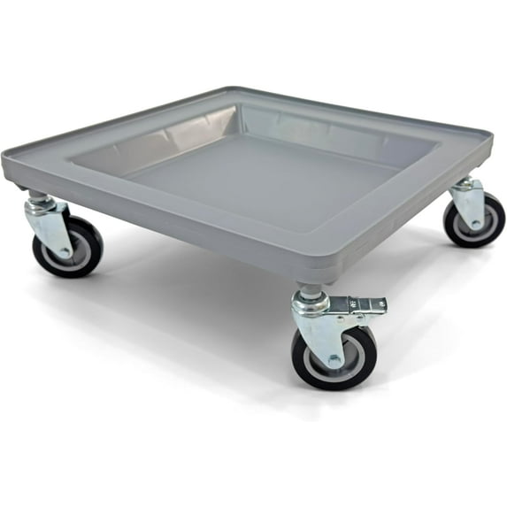 Glass Rack Dolly, Light Gray, 4-Inch Wheels with 2 Locks, 250 lbs ...