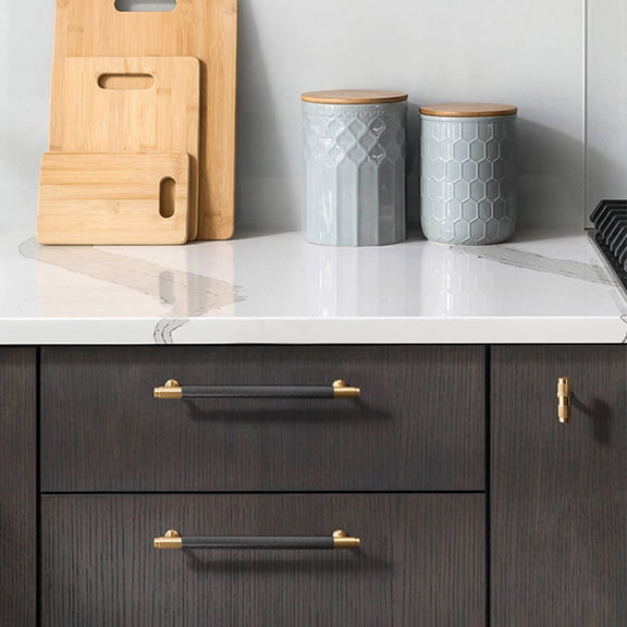 & Glass Racks - Black And Champagne Bronze Cabinet Pulls Knurled Kitchen Cabinet Handles Drawer Pulls
