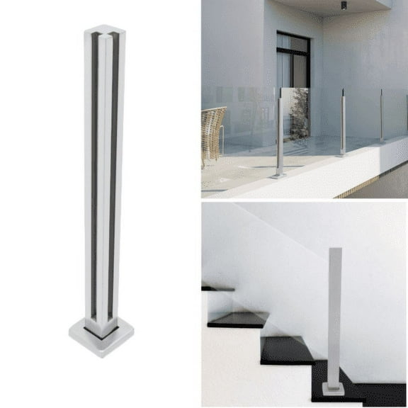 Glass Railing Post, 304 Stainless Corner Post 35.8 Cannot Add Handrail Version