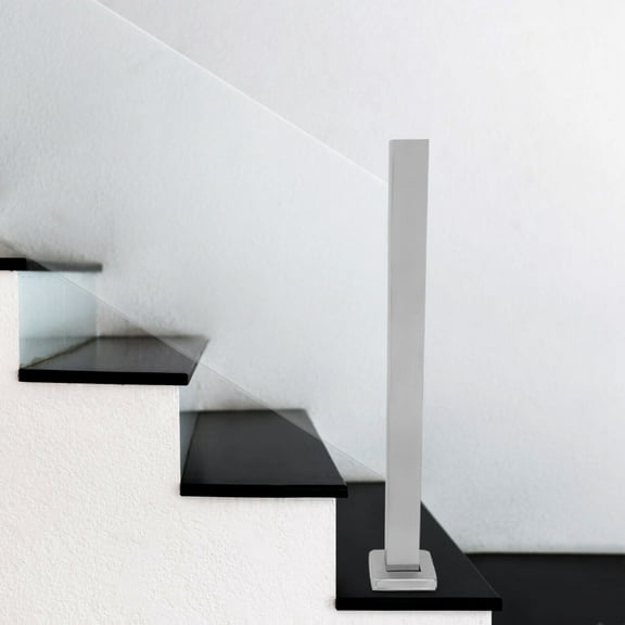 Glass Railing Post 304 Stainless Steel Balustrade for Balcony Deck Stairs (End Post)