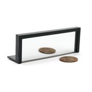 Glass Rectangular Mirror 2.8" x .93" on Plastic Stand - Perfect for Laser and Ray Experiments