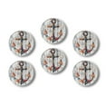 thumbnail image 1 of Glass Refrigerator Magnet 6Pcs Magnetic Fridge Sticker,Decor for Kitchen,Whiteboard,Cabinet,Antique Feel Pattern Of Rustic Wooden Vintage Nautical Anchor, 1 of 5