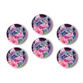 thumbnail image 1 of Glass Refrigerator Magnet 6Pcs Magnetic Fridge Sticker,Decor for Kitchen,Whiteboard,Cabinet,Cat With Iridescent Fur And Flowers, 1 of 5