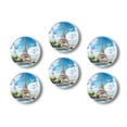 thumbnail image 1 of Glass Refrigerator Magnet 6Pcs Magnetic Fridge Sticker,Decor for Kitchen,Whiteboard,Cabinet,Eiffel Tower In Paris, 1 of 5