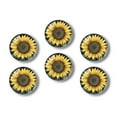 thumbnail image 1 of Glass Refrigerator Magnet 6Pcs Magnetic Fridge Sticker,Decor for Kitchen,Whiteboard,Cabinet,Radiant Sunflower In Full Bloom, 1 of 5