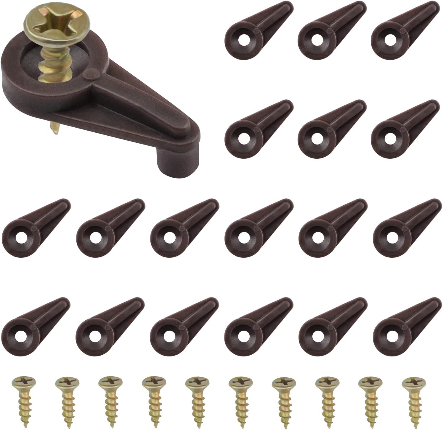 Glass Retainer Clips Kit, 100pcs 4mm Glass Clip Glass Clips with Screws and Clear